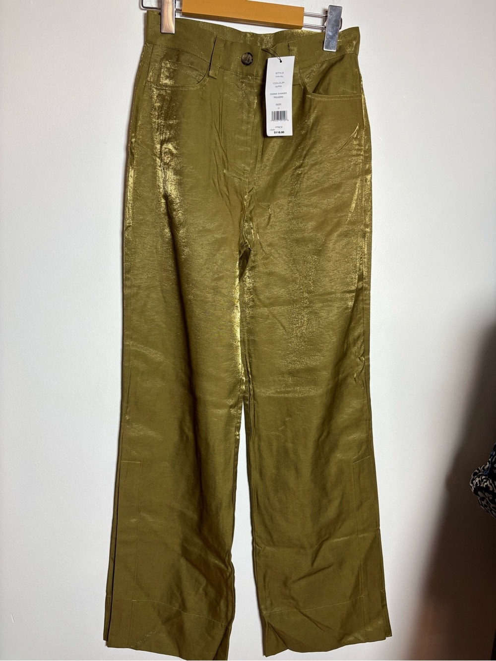 Olive Wide-Leg Pants